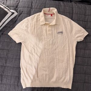 Men’s Wilson Cable Knit Sweater Polo